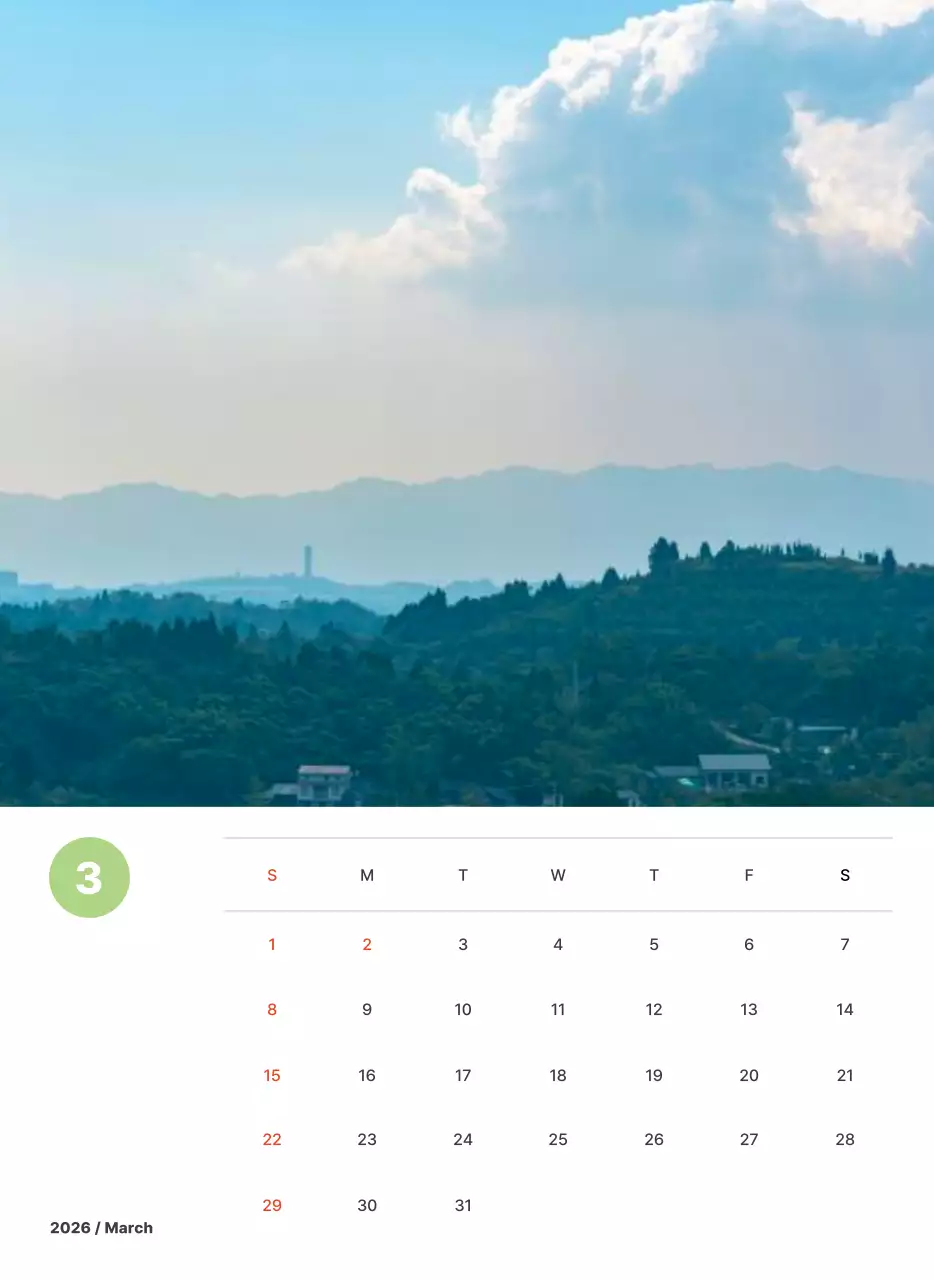 파스텔 컬러의 따뜻한 풍경 사진