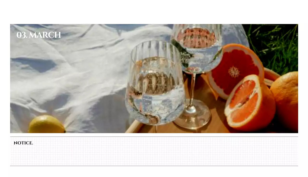 흑백 감성적인 여행 사진 컨셉의 심플한 스타일 벽걸이 달력