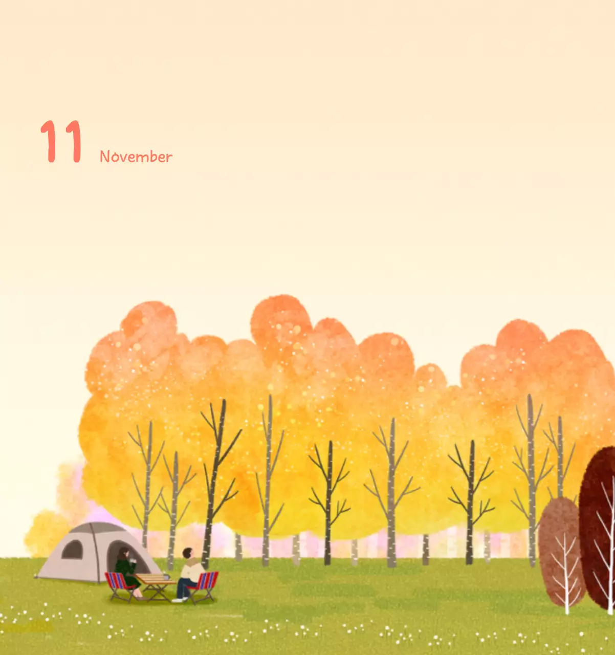 포근한 일러스트가 인상적인 귀여운 달력