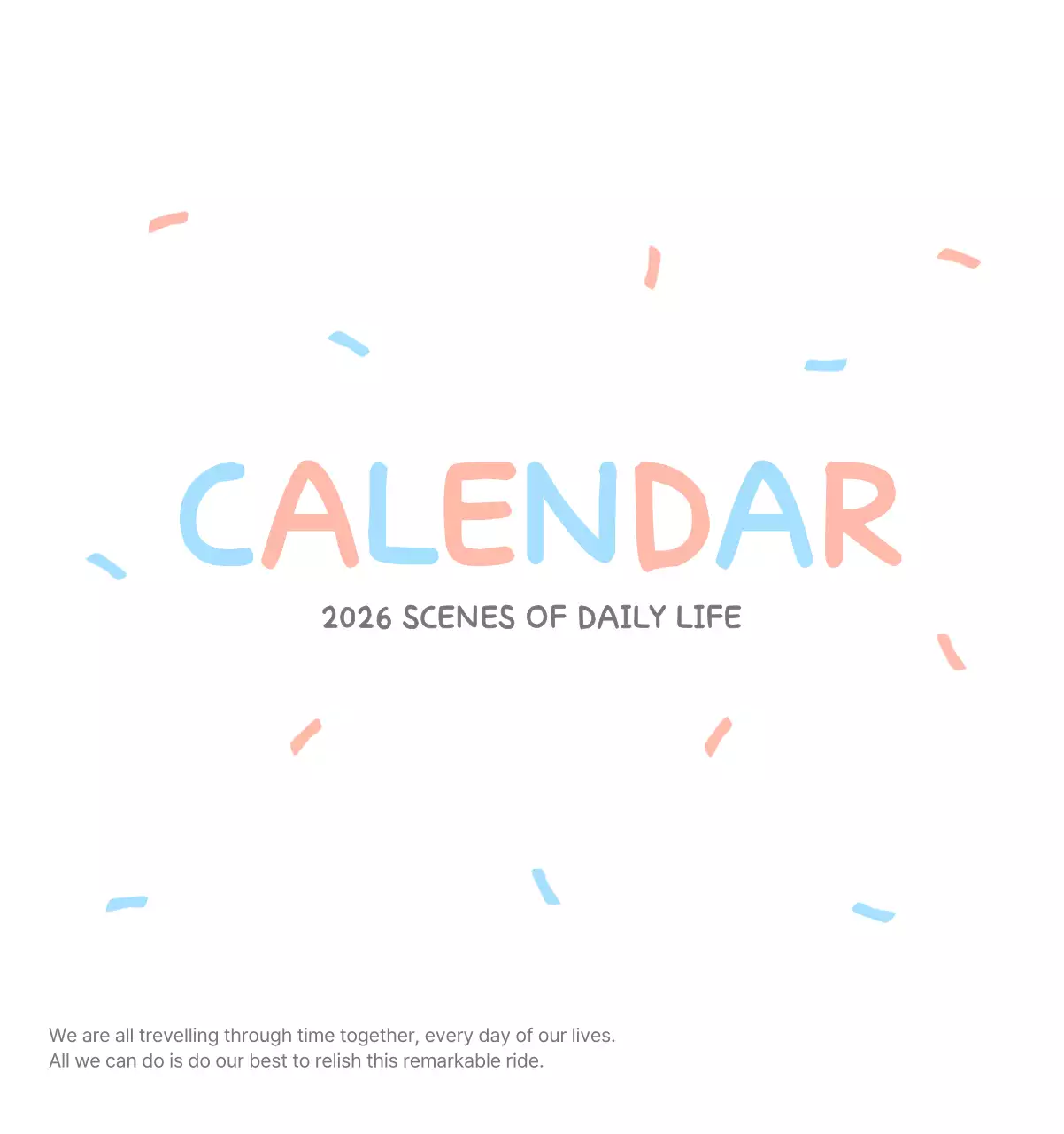 포근한 일러스트가 인상적인 귀여운 달력