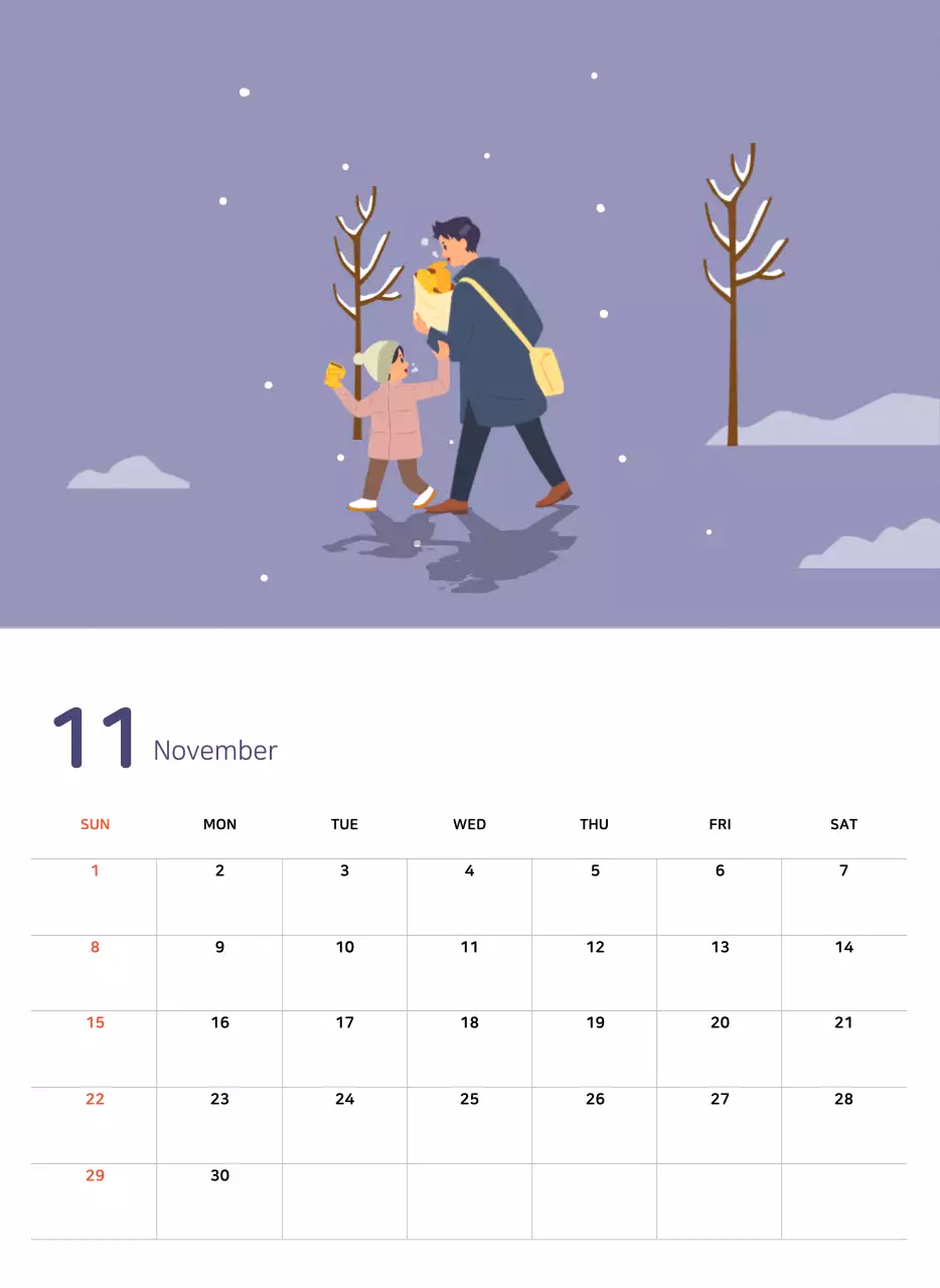 파스텔톤의 따뜻한 가족 컨셉