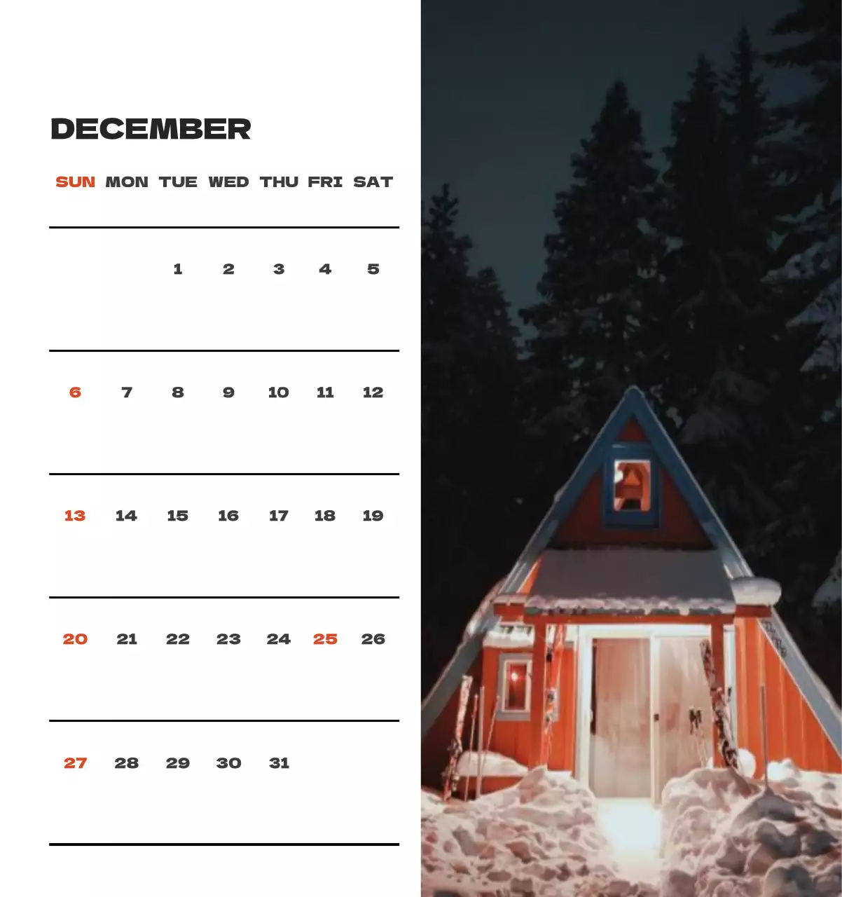 사계절 풍경의 여행 사진과 깔끔하고 과감한 텍스트 레이아웃의 연말 연시 기념 여행사 기업