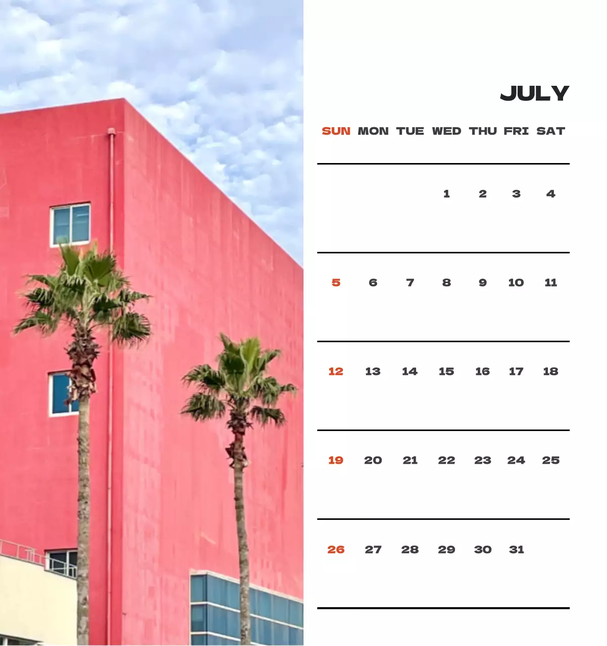 사계절 풍경의 여행 사진과 깔끔하고 과감한 텍스트 레이아웃의 연말 연시 기념 여행사 기업