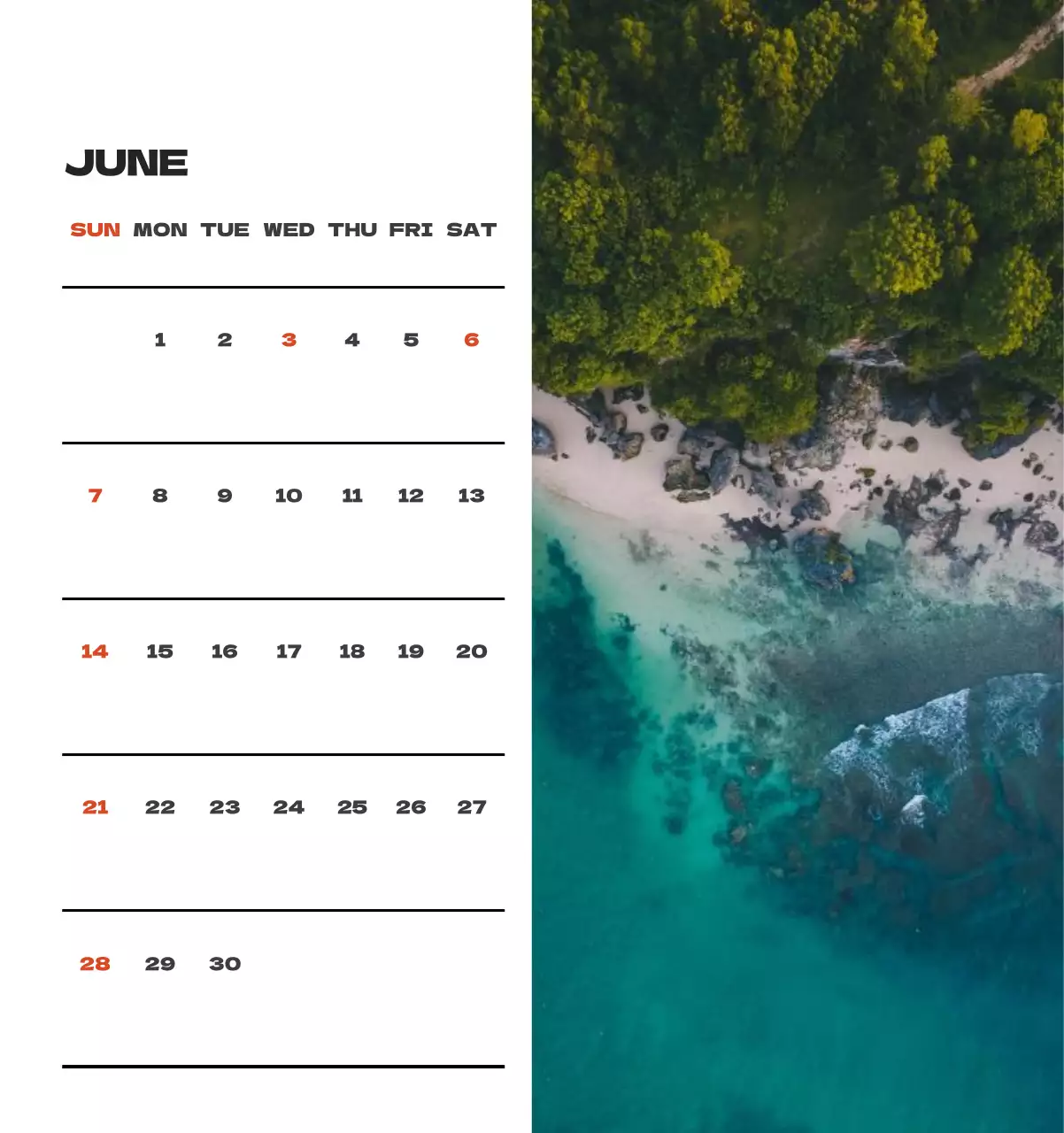 사계절 풍경의 여행 사진과 깔끔하고 과감한 텍스트 레이아웃의 연말 연시 기념 여행사 기업