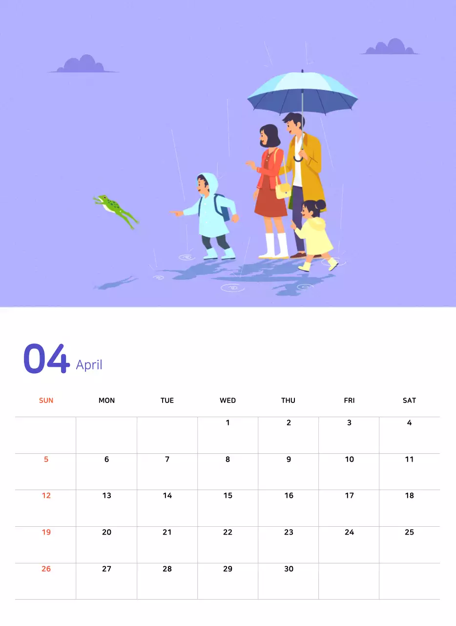 파스텔톤의 따뜻한 가족 컨셉