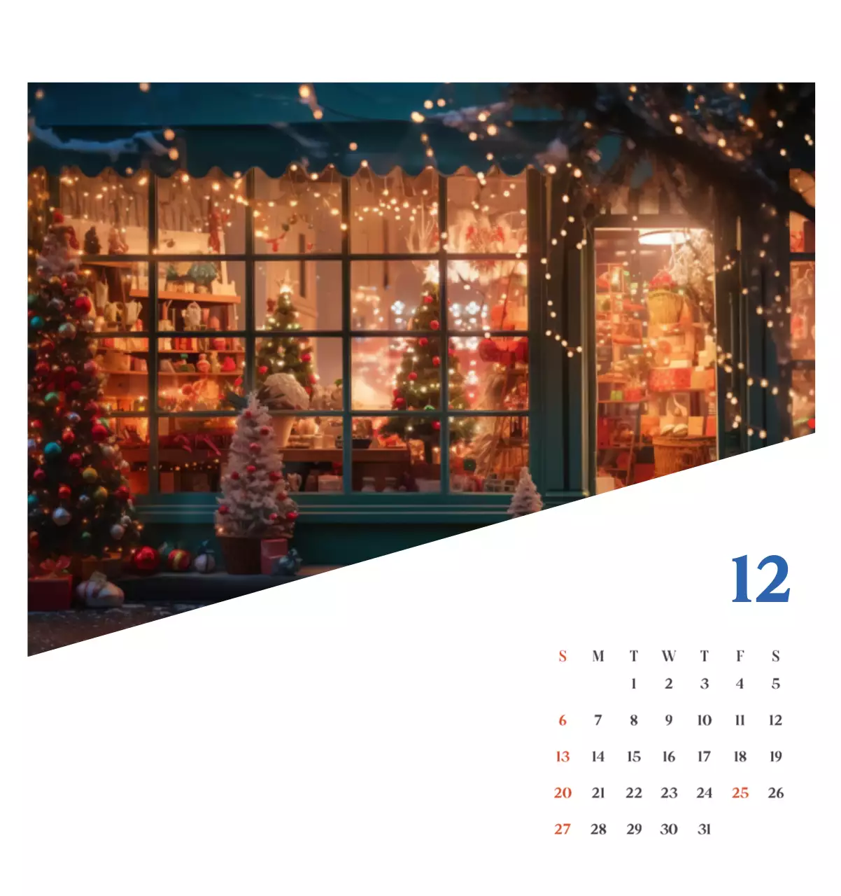 계절별 풍경 사진이 담긴 병원 달력