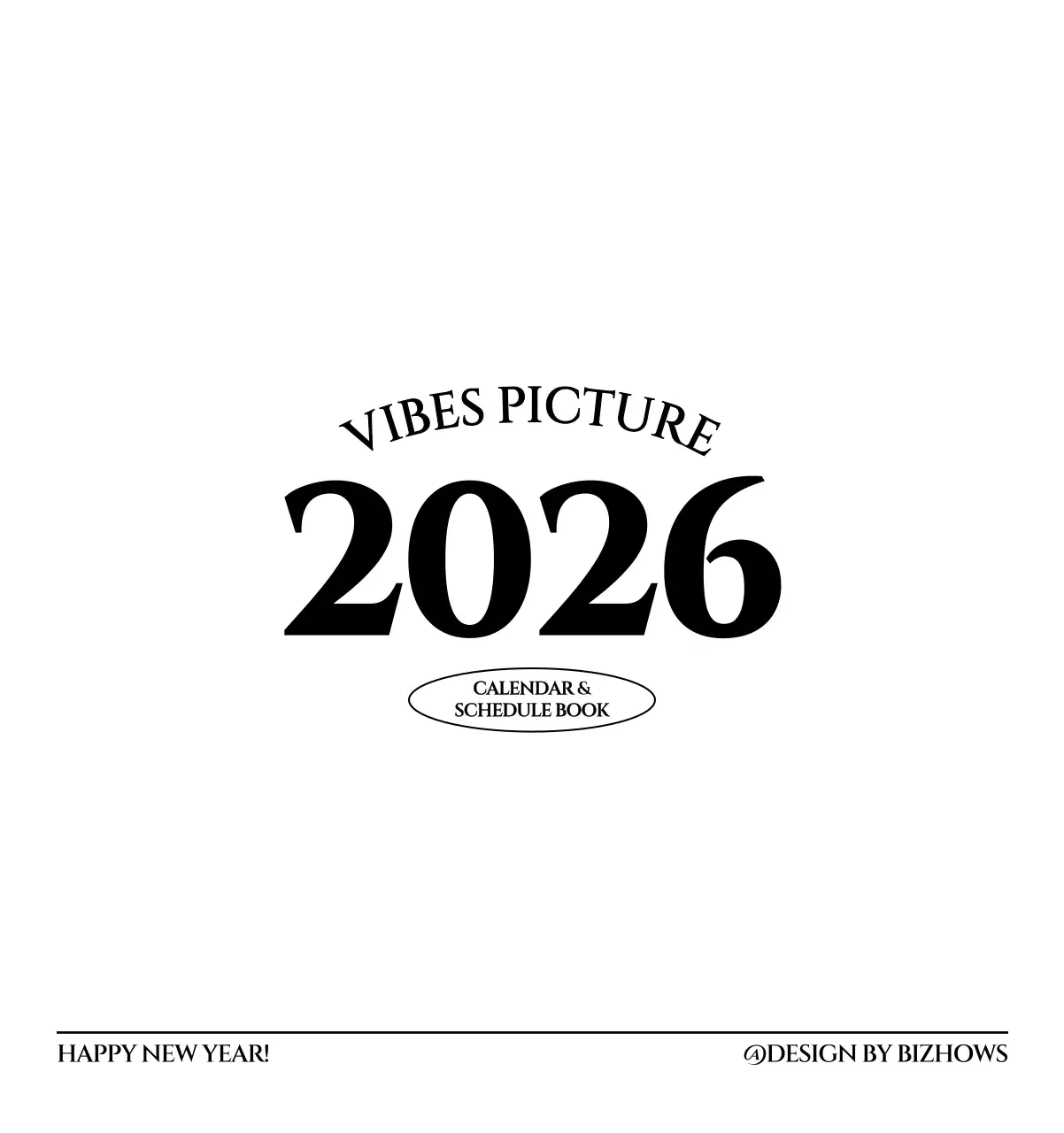 흑백 감성적인 여행 사진 컨셉의 심플한 스타일 벽걸이 달력