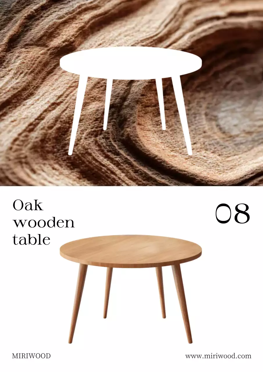 갈색 미니멀 가구 광고