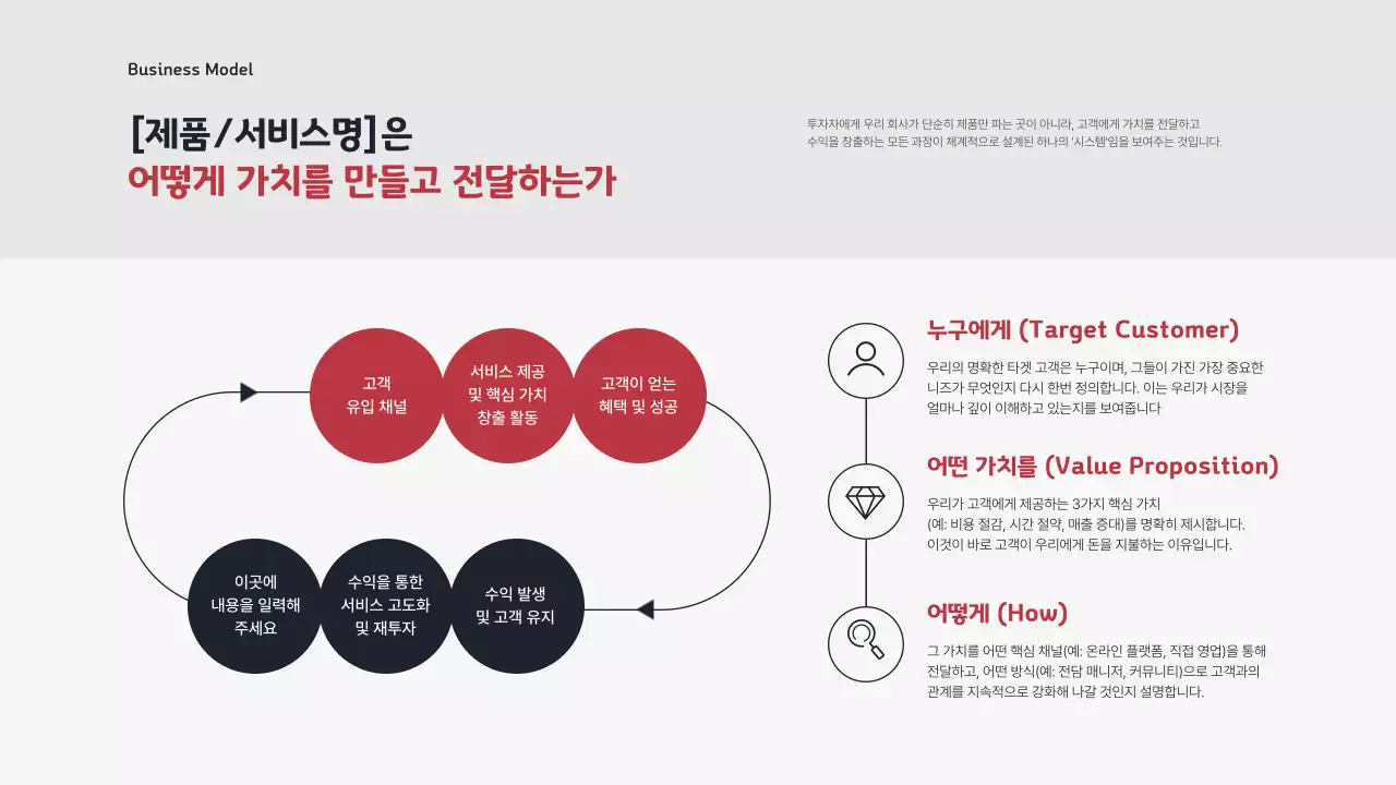 빨강 모던 교육 자료 안내