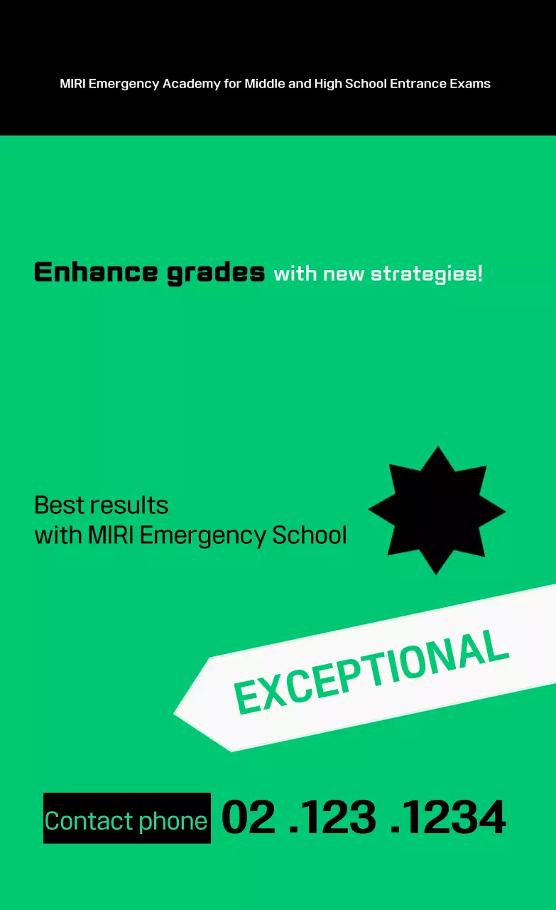 Iklan Pendidikan Modern Hijau