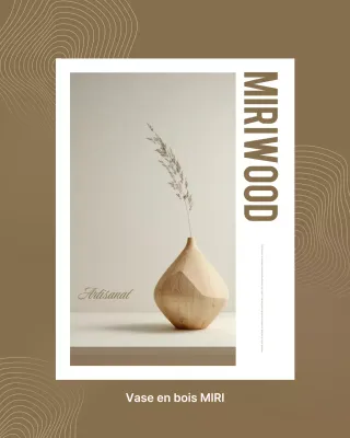 Présentation de produits d'intérieur minimalistes marron