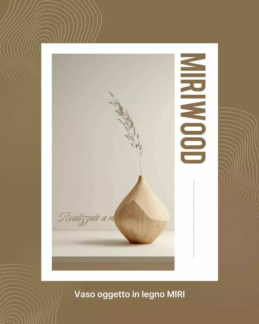 Presentazione di prodotti per interni minimalisti marroni