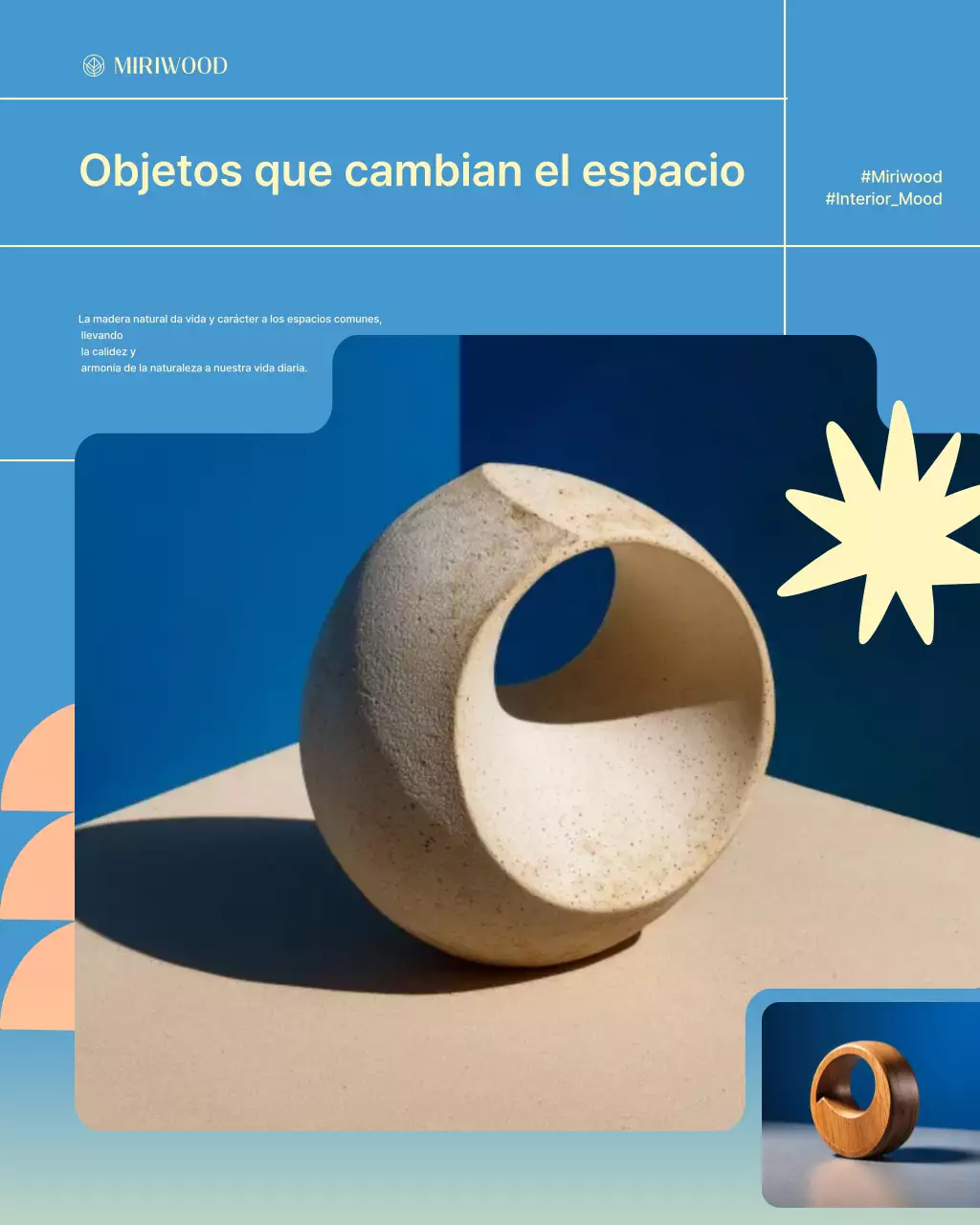 Promoción de carpintería de tendencia azul cielo para decoración de interiores.