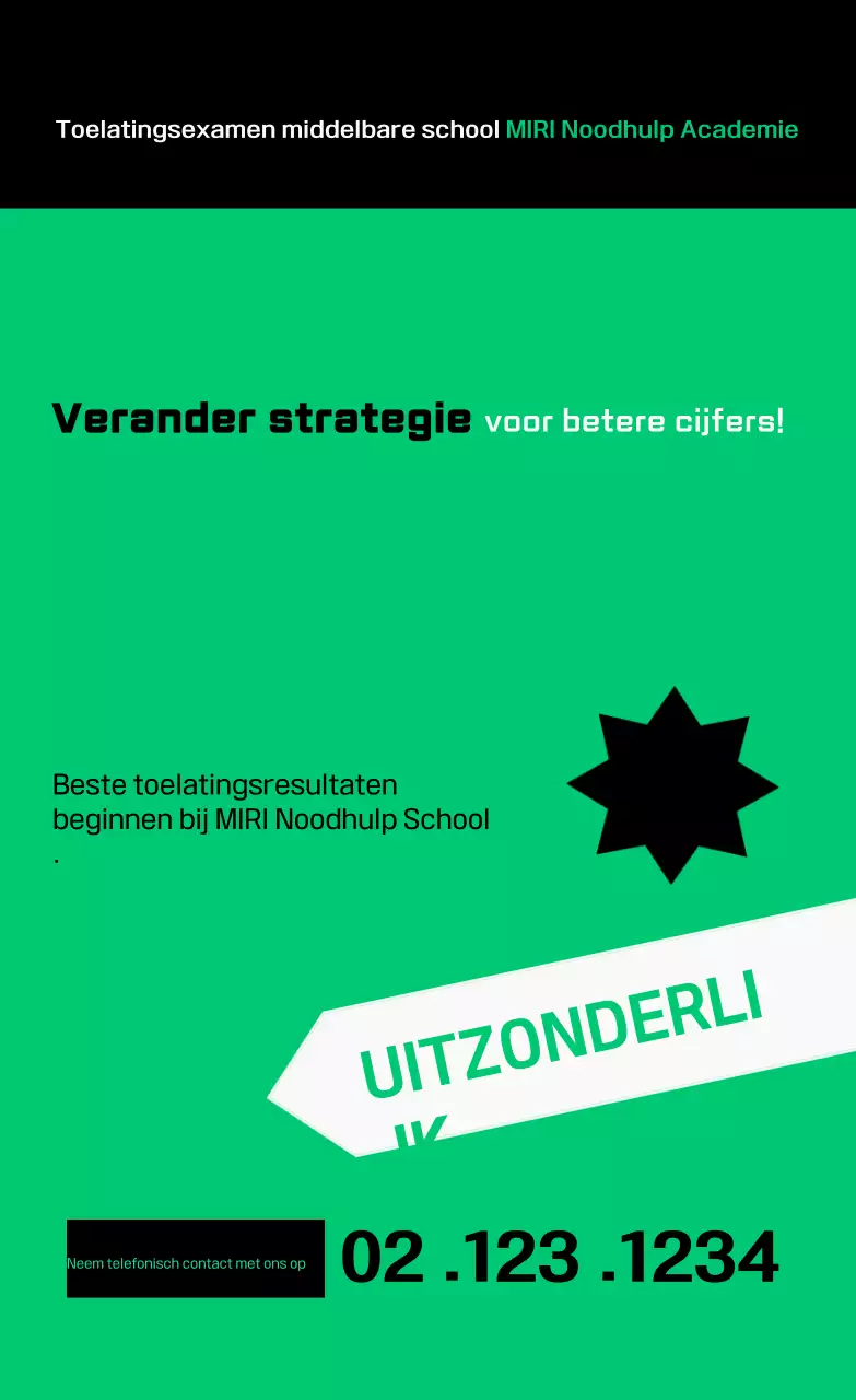 Advertentie voor Groen Modern Onderwijs