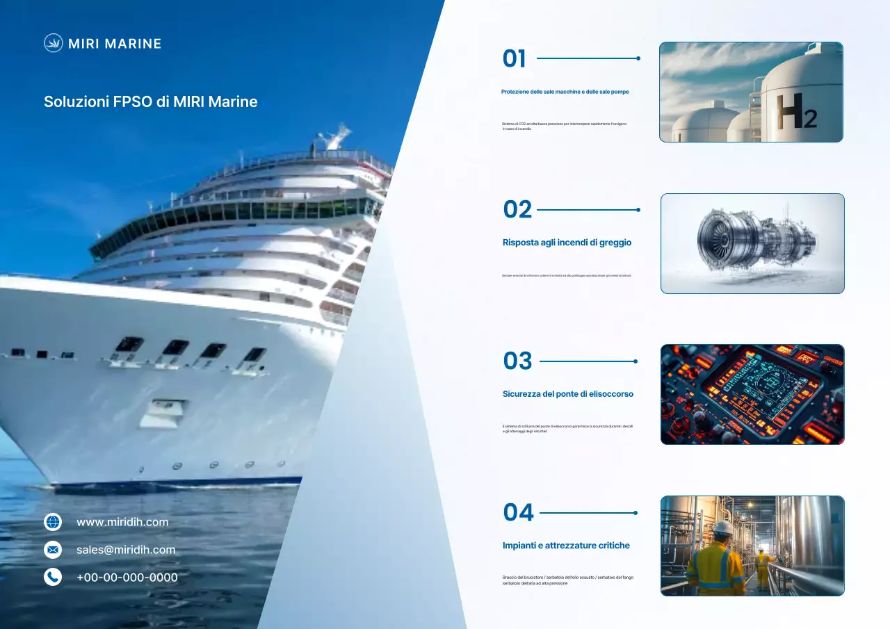 Il produttore di estintori marini moderni Blue's promuove