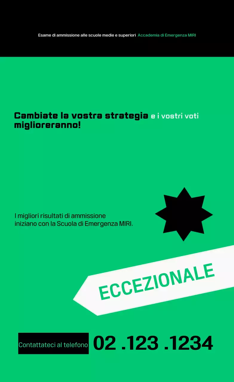 Pubblicità sull'istruzione moderna e verde