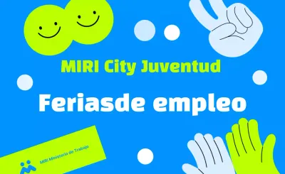 Evento de feria de empleo Sky Blue Pop