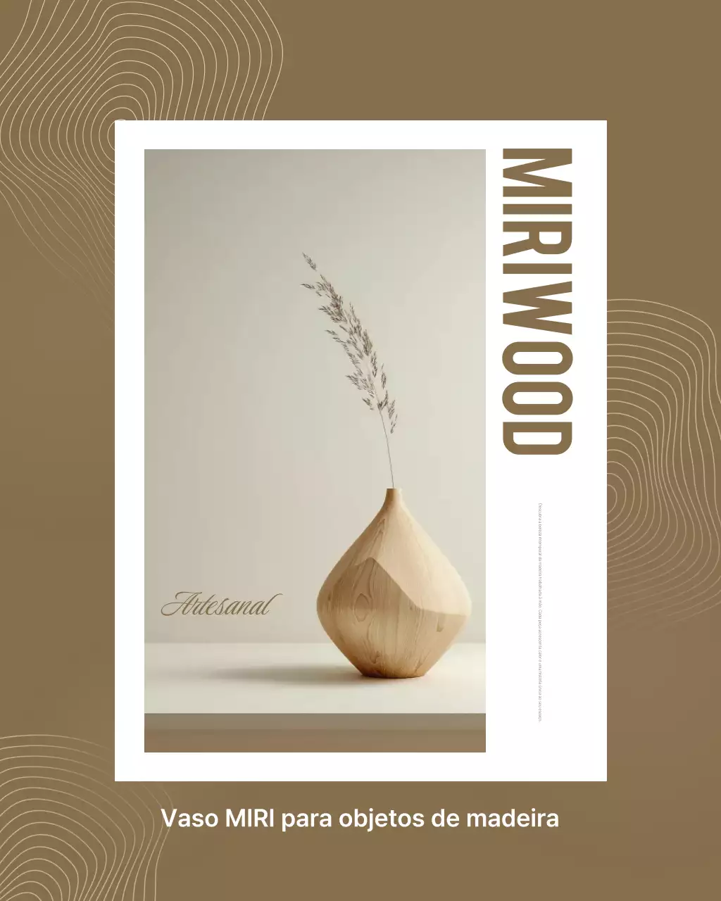 Apresentando produtos de interiores minimalistas em marrom
