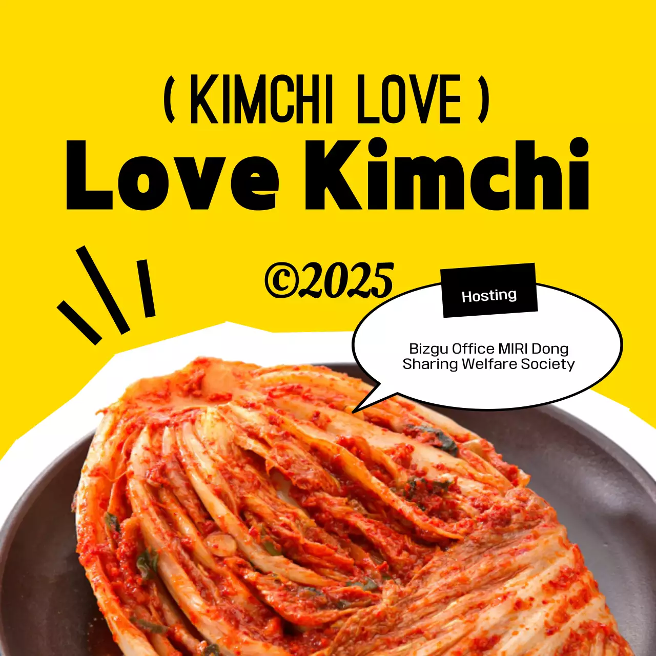 Acara Kimchi Tradisional Kuning