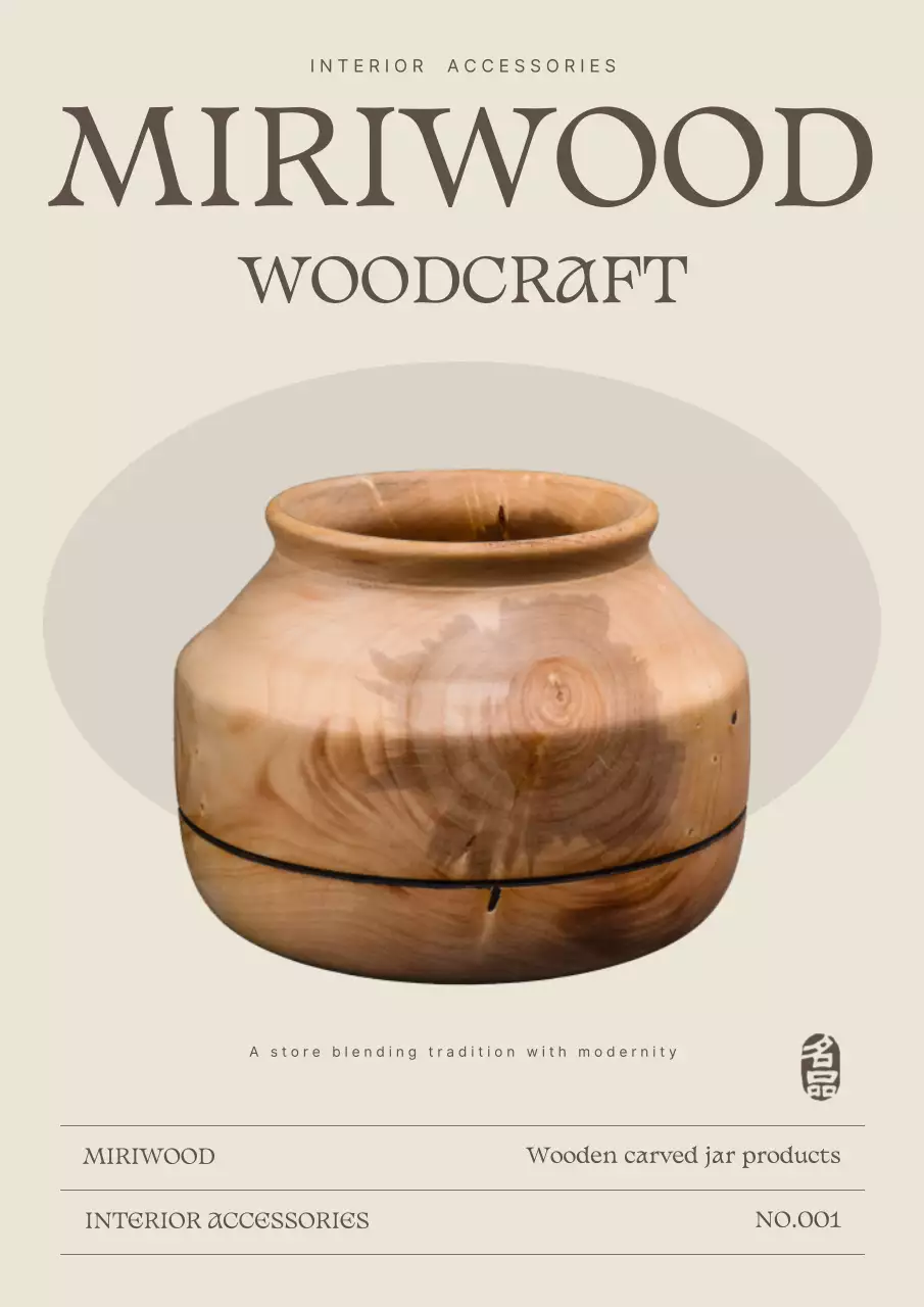 Quảng cáo nội thất truyền thống màu be