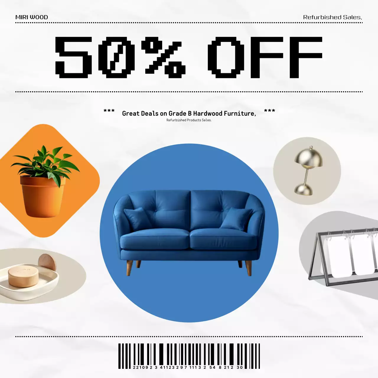 Giảm giá đồ nội thất hiện đại màu xanh