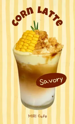 Menu Minuman Vintage Kuning