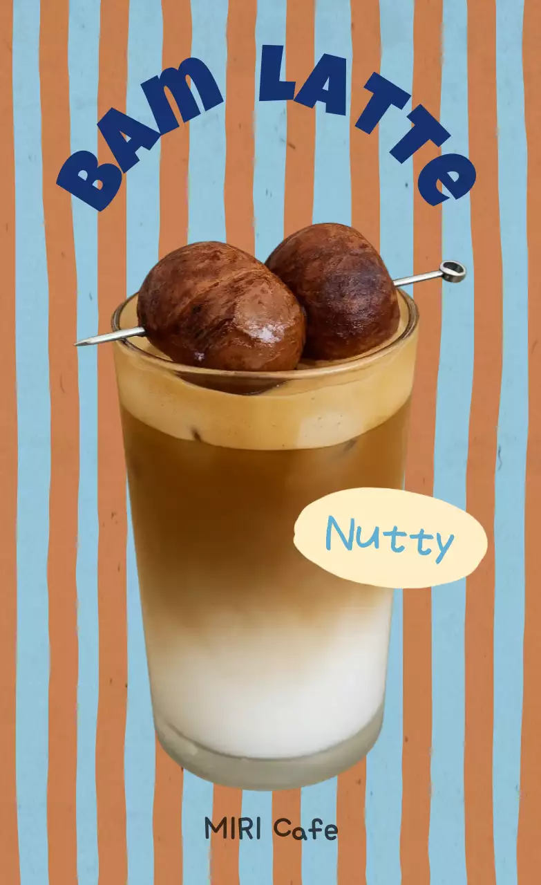 Iklan Kopi Retro Biru