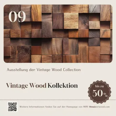 Beige Vintage Interior Ausstellung