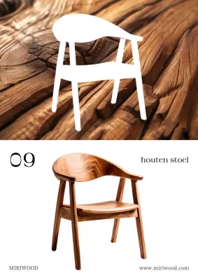 Advertentie voor bruin modern meubilair