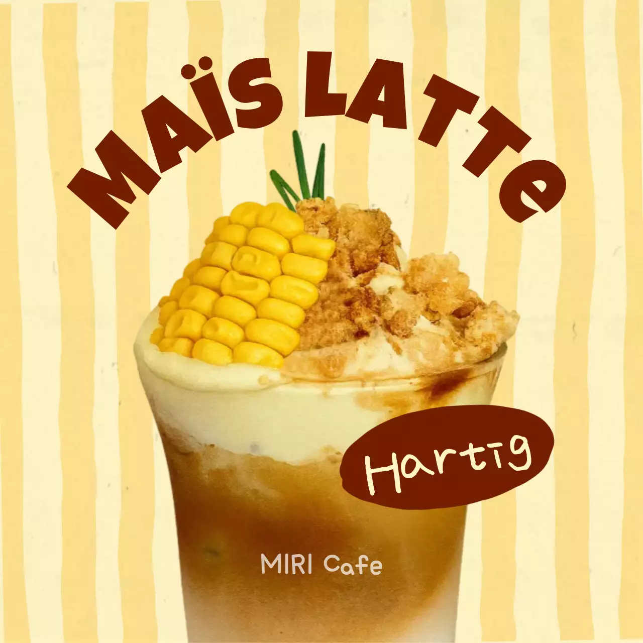 Beige Vintage Drankreclame