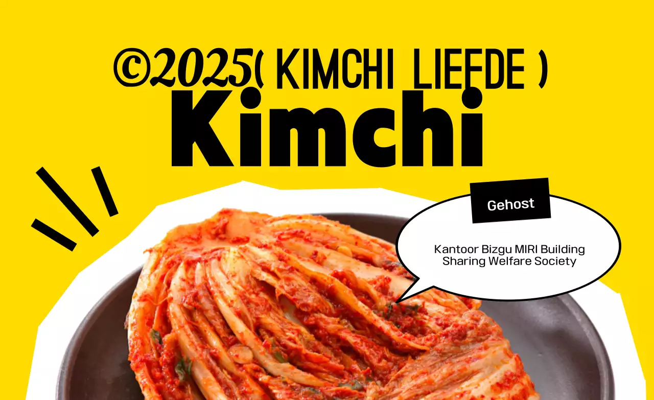 Geel traditioneel kimchi-evenement