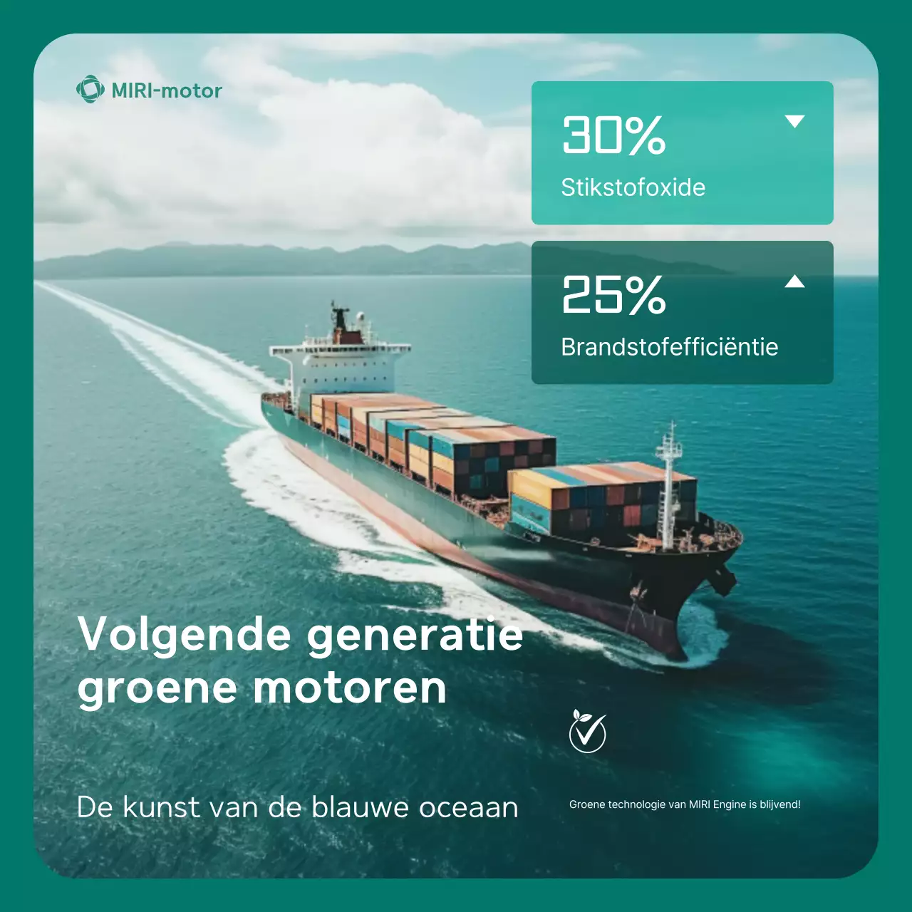 Groene moderne milieuvriendelijke reclame