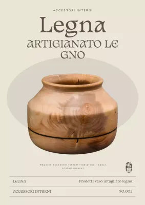 Pubblicità tradizionale per interni beige