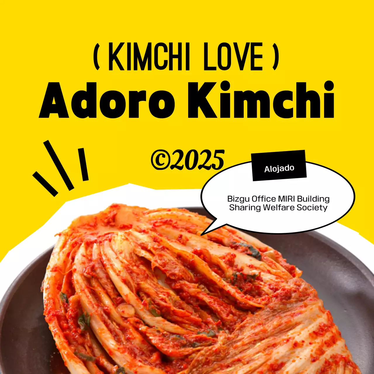 Evento Kimchi Tradicional Amarelo