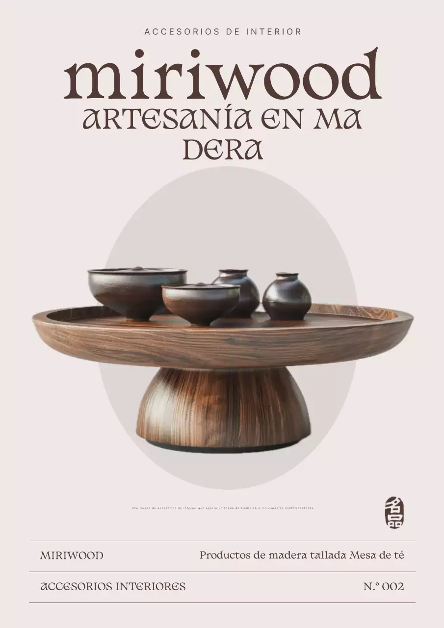 Anuncio interior tradicional en beige