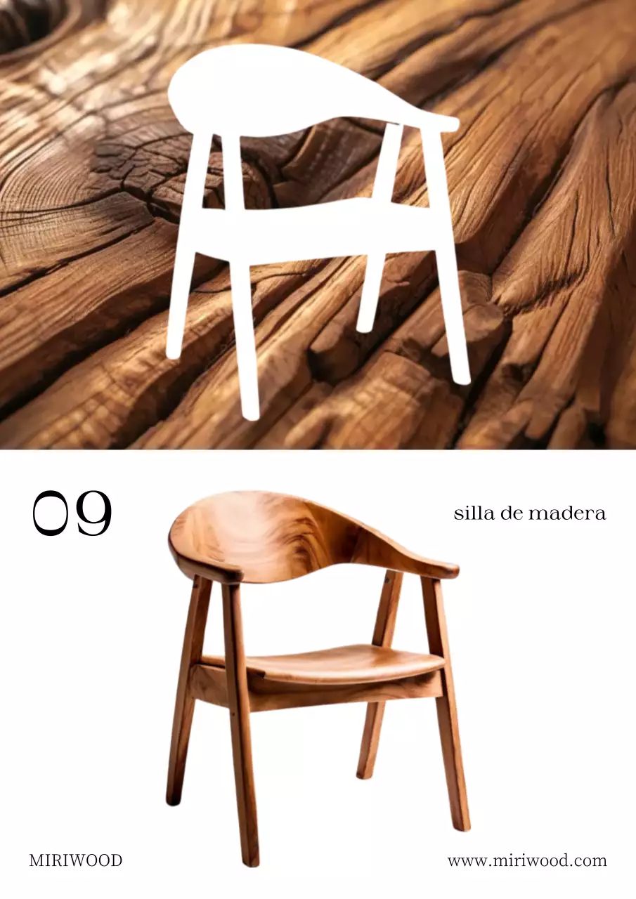 Anuncio de muebles modernos de color marrón