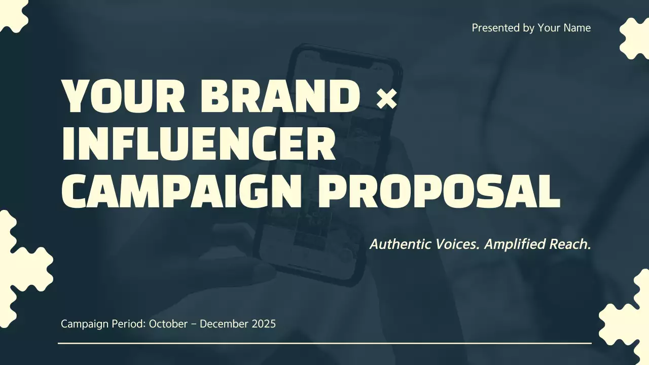 Navy Clean Bold Influencer Collaboration