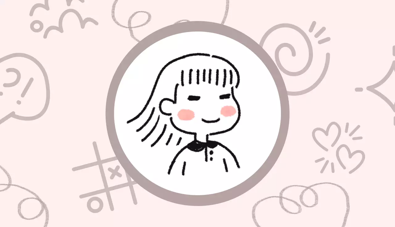 pink cute Personal busniess card