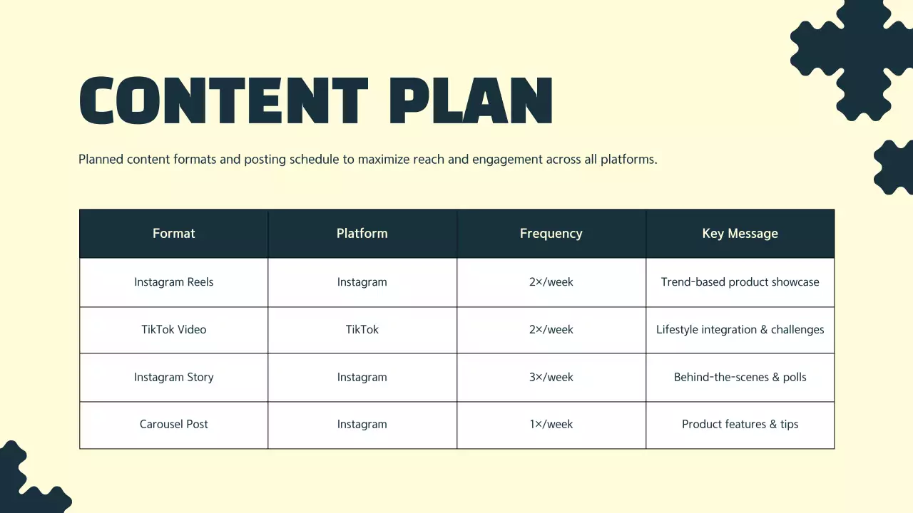 Navy Clean Bold Influencer Collaboration