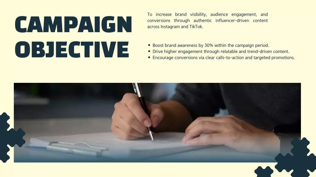 Navy Clean Bold Influencer Collaboration