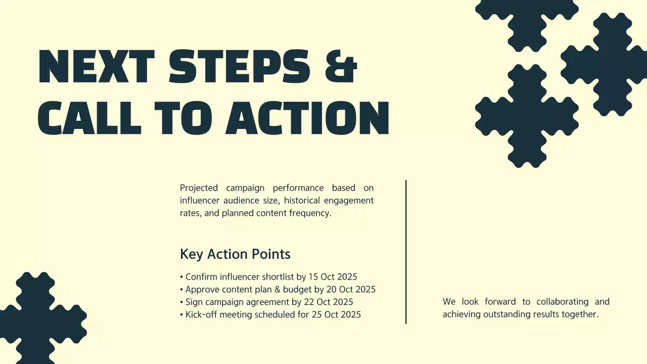 Navy Clean Bold Influencer Collaboration