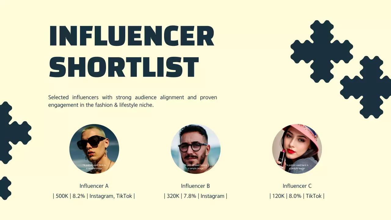 Navy Clean Bold Influencer Collaboration