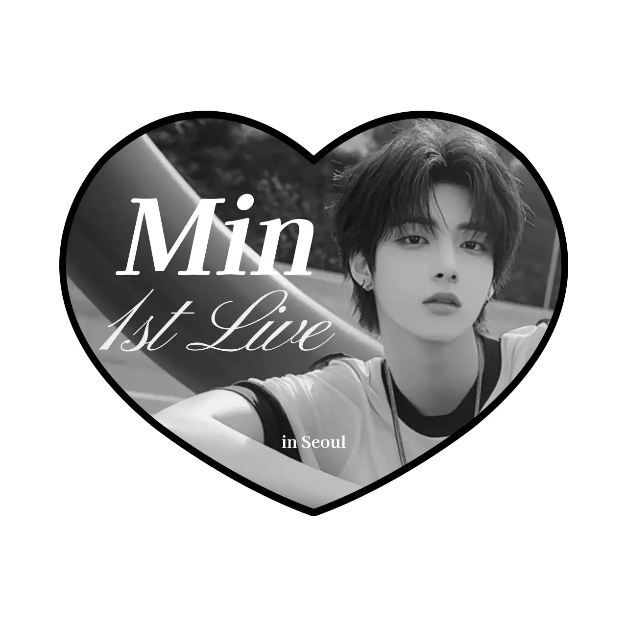 흑백 심플 음악 굿즈