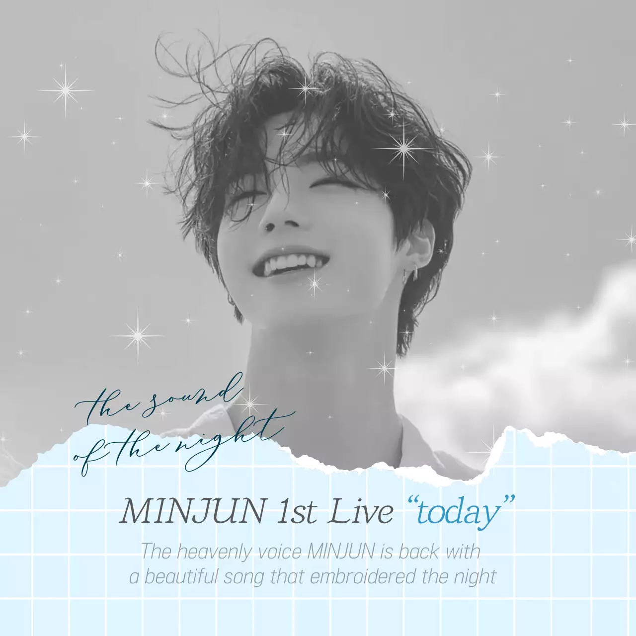 흑백 모던 아이돌 굿즈