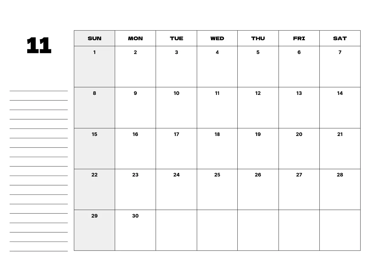 베이지 심플 달력 캘린더