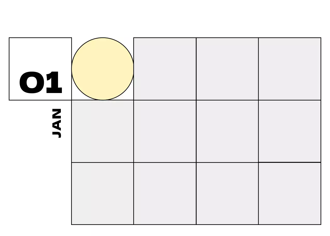 베이지 심플 달력 캘린더