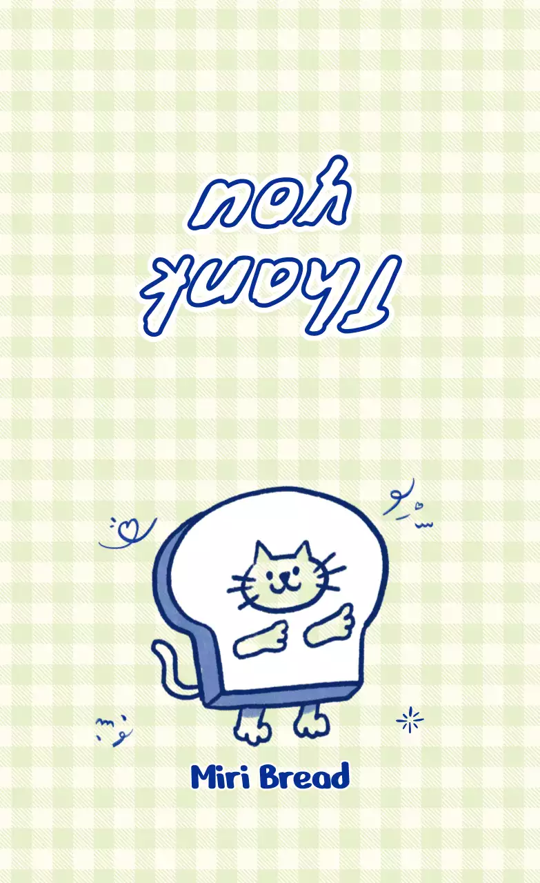 青 手書き 猫 カード イラスト