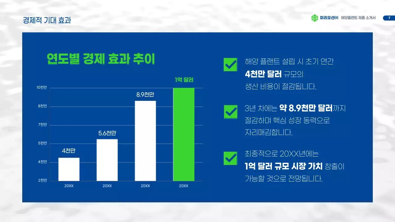 파랑 모던 기술 소개서