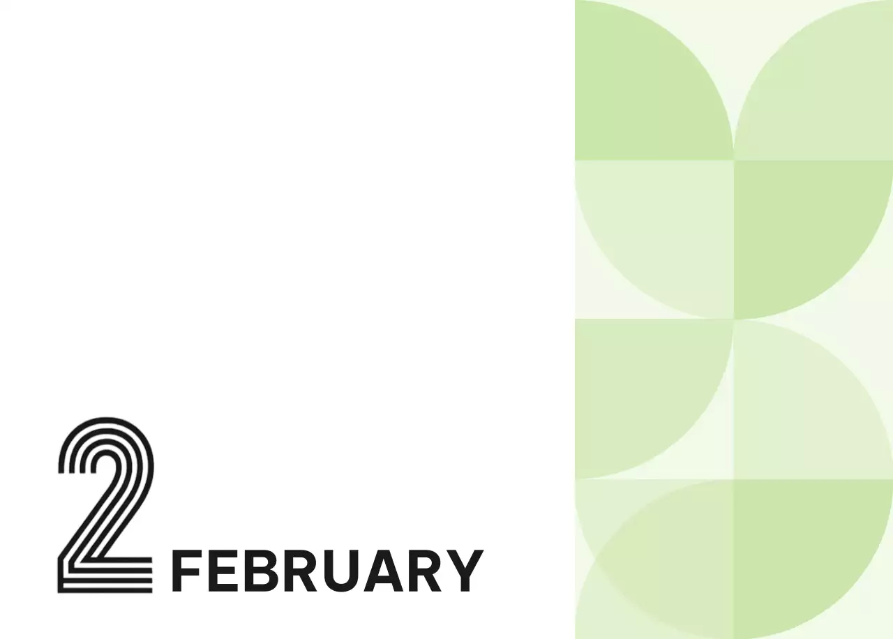 하늘색 모던 캘린더 달력