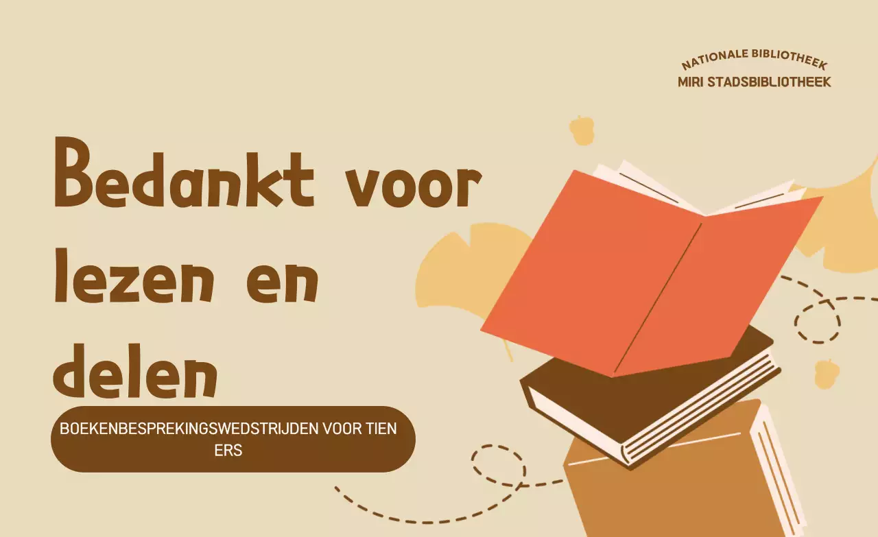 Beige Eenvoudig Leesevenement